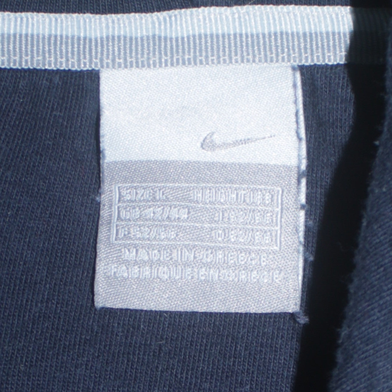 Nike Men Blue Pullover Hoodie Embroidered Logo Fleece Size M
