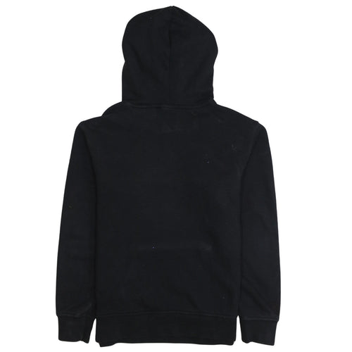 Adidas Womens Black Pullover Hoodie Size 6 Lightweight Cotton Casual