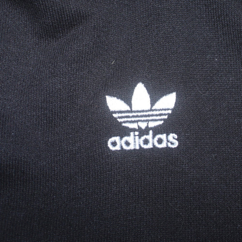 Adidas Womens Black Pullover Hoodie Size 6 Lightweight Cotton Casual