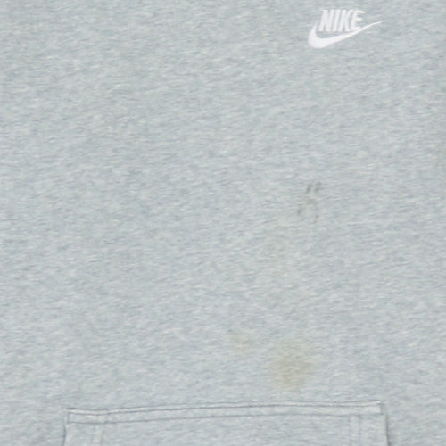 Nike Men's Grey XS Pullover Hoodie Fleece Sweatshirt