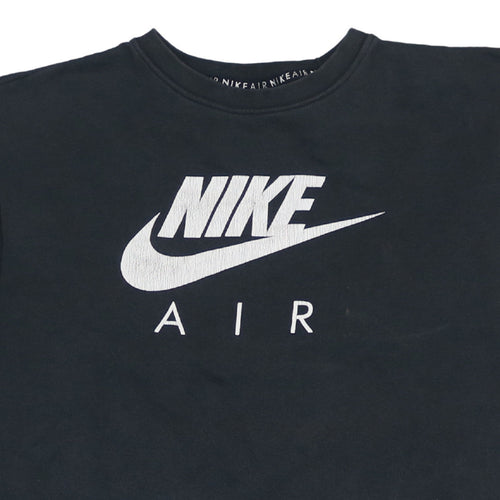 Nike Air Men's Black Small Pullover Sweatshirt Logo Graphic