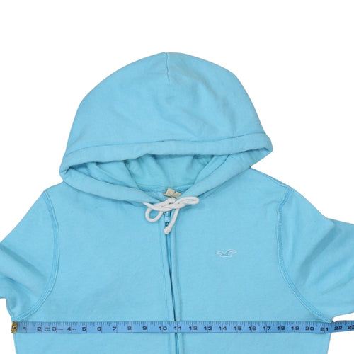 Hollister Men's Blue Full Zip Hoodie M Regular Fit