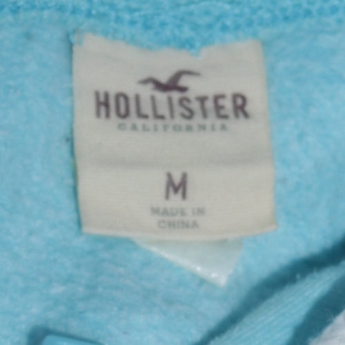 Hollister Men's Blue Full Zip Hoodie M Regular Fit