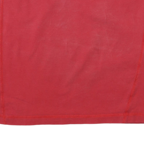Nike Men Red Sleeveless Tank Top S Regular Fit Activewear
