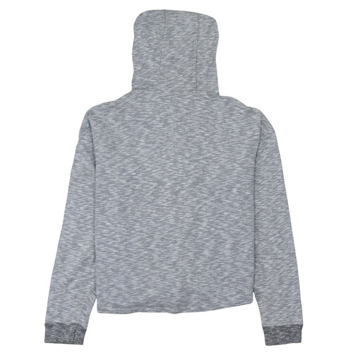 The North Face Womens Grey Full Zip Hoodie Medium 100% Cotton
