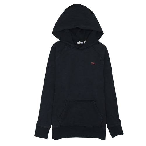 Levi's Men's Black Pullover Hoodie Size S Classic Fleece Sweatshirt