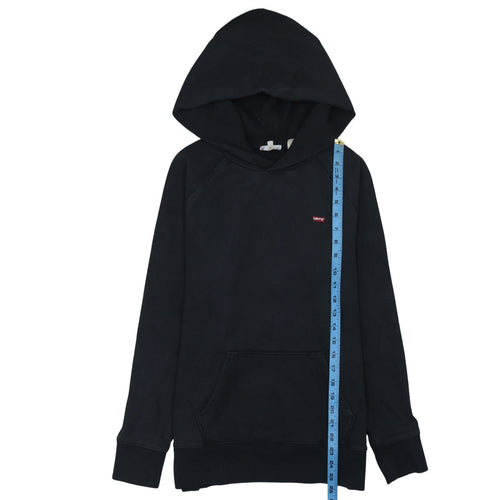 Levi's Men's Black Pullover Hoodie Size S Classic Fleece Sweatshirt