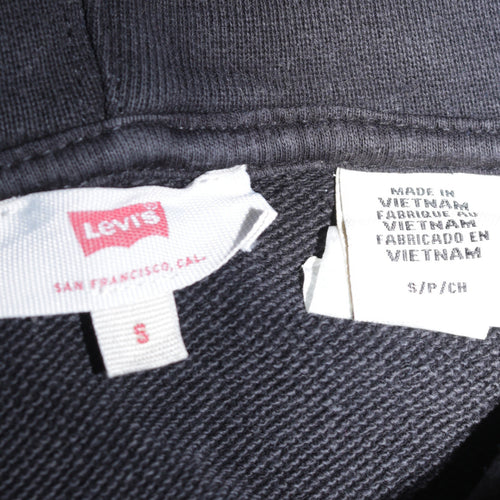 Levi's Men's Black Pullover Hoodie Size S Classic Fleece Sweatshirt