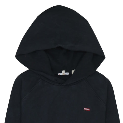 Levi's Men's Black Pullover Hoodie Size S Classic Fleece Sweatshirt