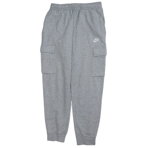 Nike Men's Grey Cargo Tapered Joggers Size M Fleece Sweatpants