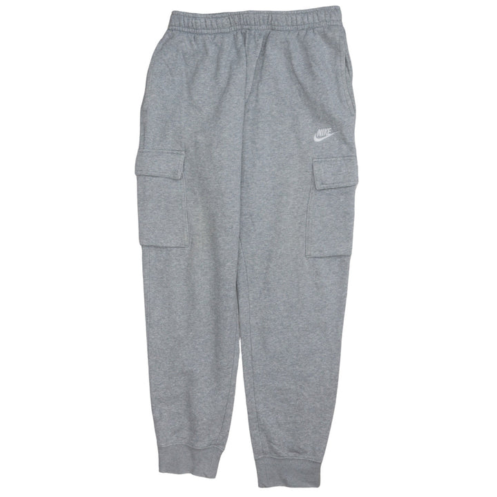 Nike Men's Grey Cargo Tapered Joggers Size M Fleece Sweatpants