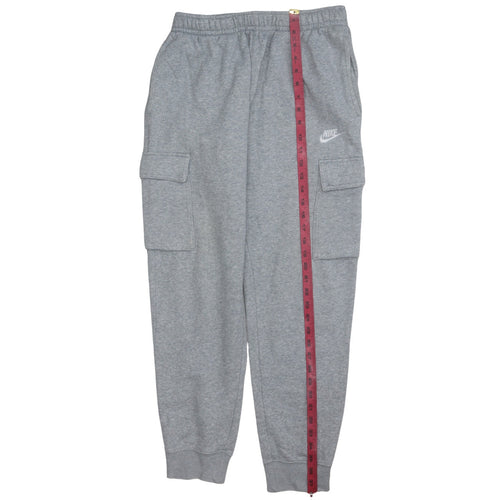 Nike Men's Grey Cargo Tapered Joggers Size M Fleece Sweatpants