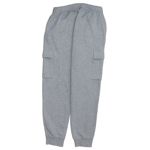 Nike Men's Grey Cargo Tapered Joggers Size M Fleece Sweatpants