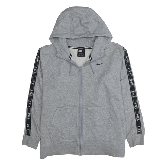 Nike Men's Grey Full Zip Hoodie L Sportswear Fleece