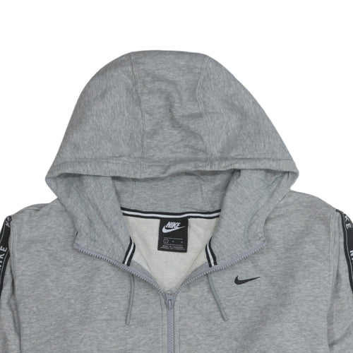 Nike Men's Grey Full Zip Hoodie L Sportswear Fleece