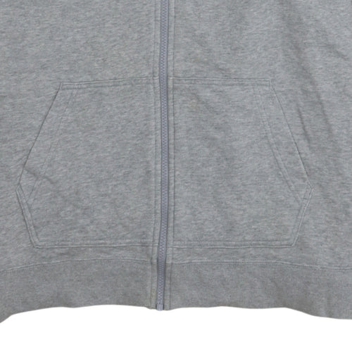 Nike Men's Grey Full Zip Hoodie L Sportswear Fleece