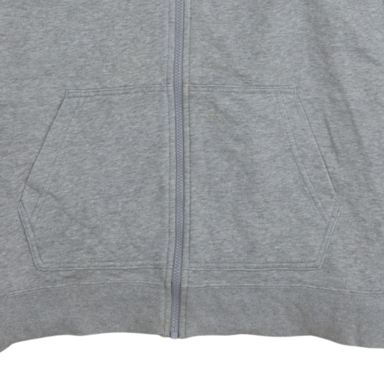 Nike Men's Grey Full Zip Hoodie L Sportswear Fleece