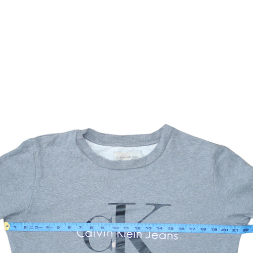 Calvin Klein Jeans Women's Grey Small Pullover Sweatshirt