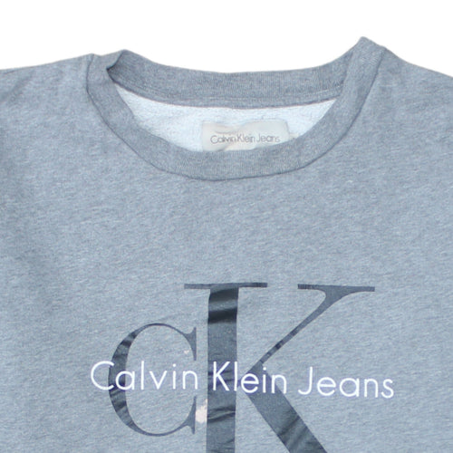 Calvin Klein Jeans Women's Grey Small Pullover Sweatshirt