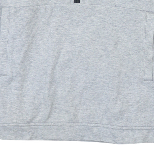 The North Face Boys Grey & Black 1/4 Zip Hoodie XL - Cotton Blend Outdoor Layer