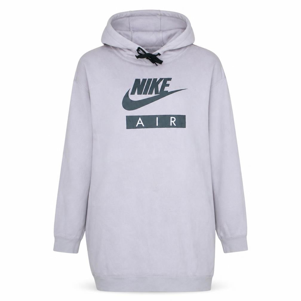 Front view of Nike Air Women's White Hoodie Medium Cotton Blend Sweatshirt