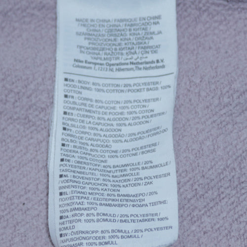 Nike Air Women's White Hoodie Medium Cotton Blend Sweatshirt