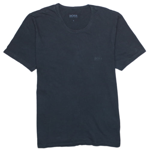 Hugo Boss Men's Black Crew Neck Cotton T-Shirt Size M Regular Fit
