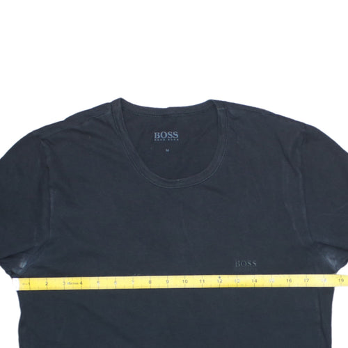 Hugo Boss Men's Black Crew Neck Cotton T-Shirt Size M Regular Fit