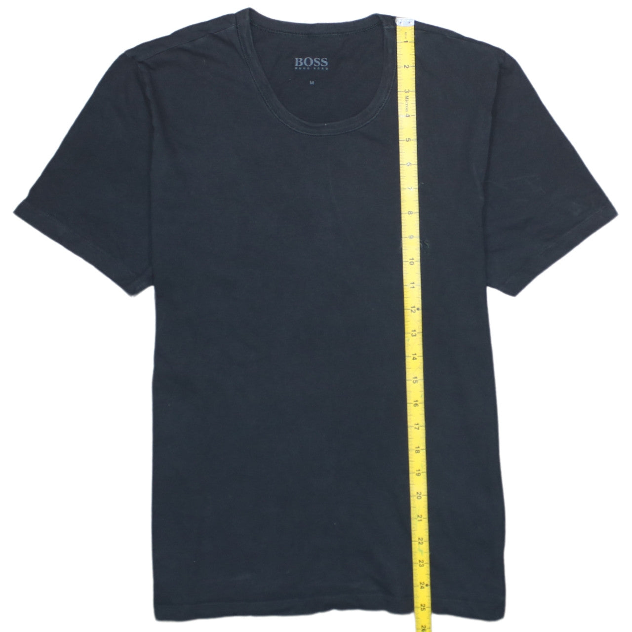 Hugo Boss Men's Black Crew Neck Cotton T-Shirt Size M Regular Fit
