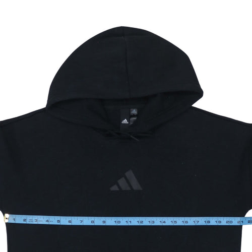 Adidas Men's Black Pullover Hoodie Size S Regular Fit Sportswear