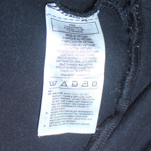 Adidas Men's Black Pullover Hoodie Size S Regular Fit Sportswear