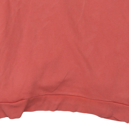 Adidas Women’s Coral Hoodie Pullover Large Logo Cotton Casual Wear