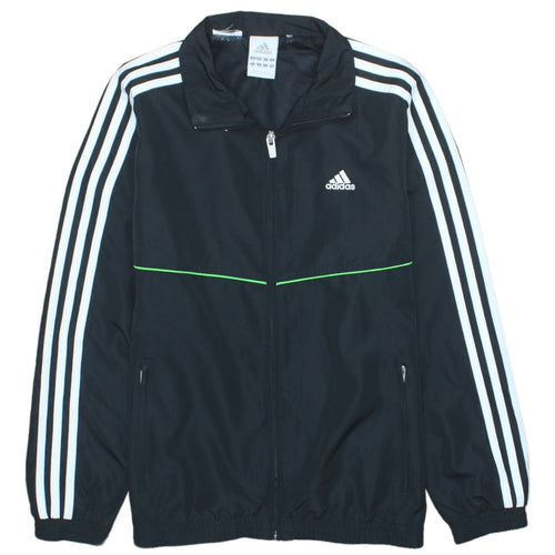Adidas Boys Black 10-11 Years Track Jacket Lightweight Zip Sports Top