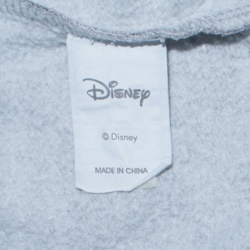 Disney Women Grey Mickey Mouse Print Pullover Sweatshirt Size S