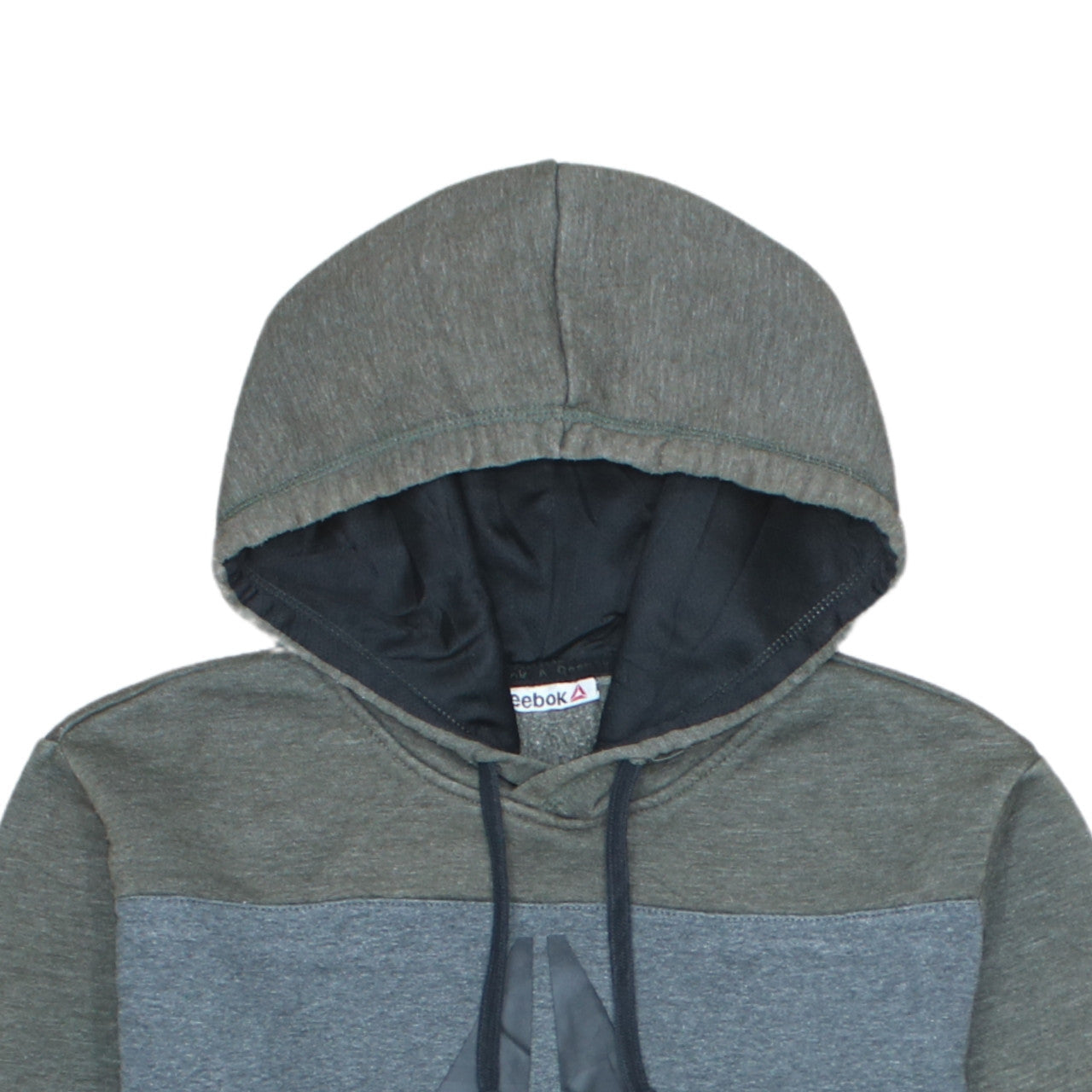 Reebok Men's Grey Pullover Hoodie S Logo Sports Fleece