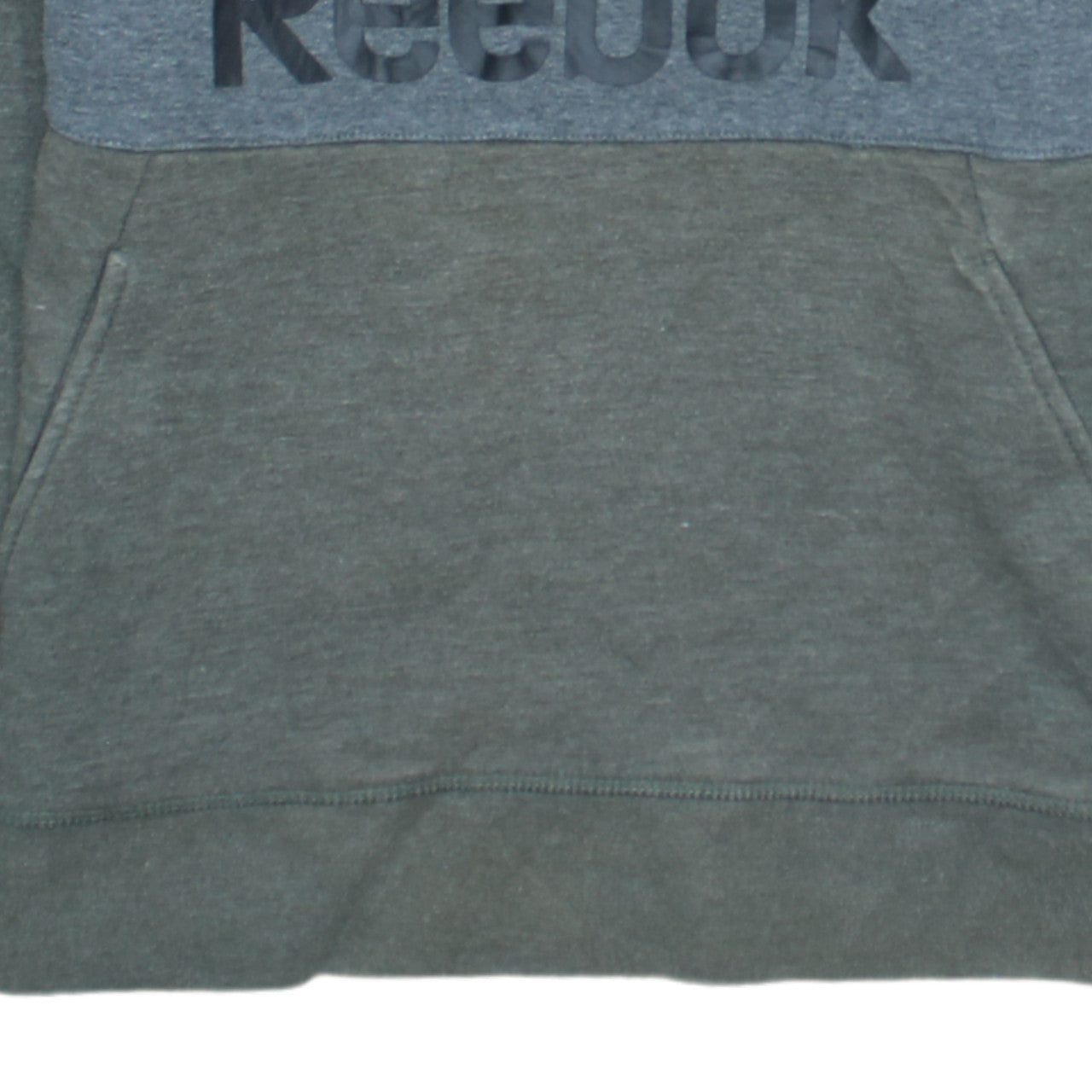 Reebok Men's Grey Pullover Hoodie S Logo Sports Fleece