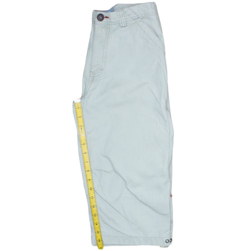 Tommy Hilfiger Boys Blue Cargo Shorts Size 16 Years Cotton Twill