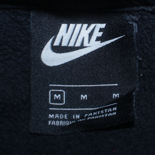 Nike Womens Black Pullover Hoodie Medium Just Do It Logo Casual Sweatshirt