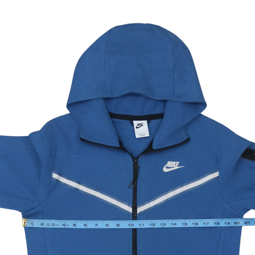 Nike Men's Blue Full Zip Sports Hoodie Size S