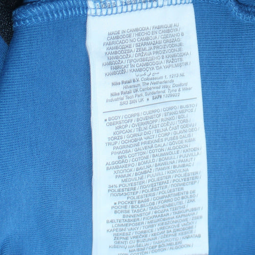 Nike Men's Blue Full Zip Sports Hoodie Size S