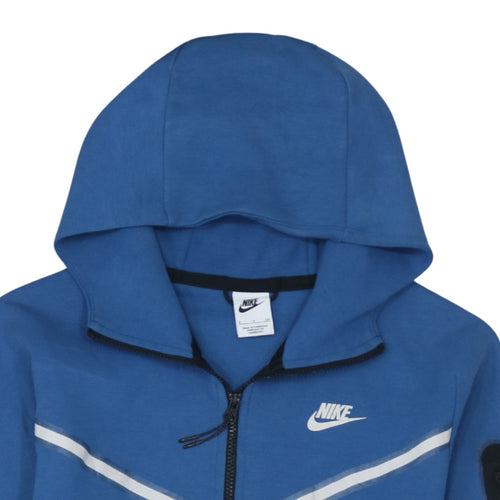 Nike Men's Blue Full Zip Sports Hoodie Size S