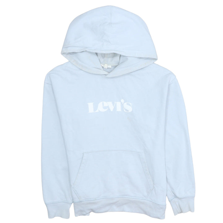 Levi's Women's White Pullover Hoodie Small Hooded Sweatshirt