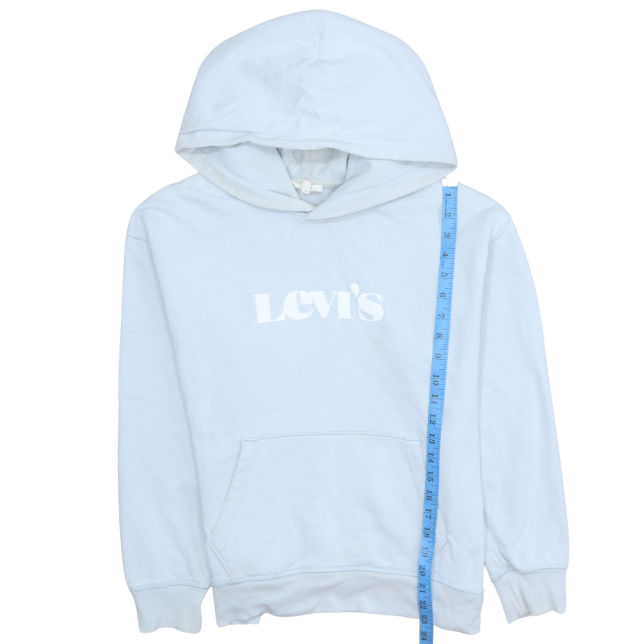Levi's Women's White Pullover Hoodie Small Hooded Sweatshirt