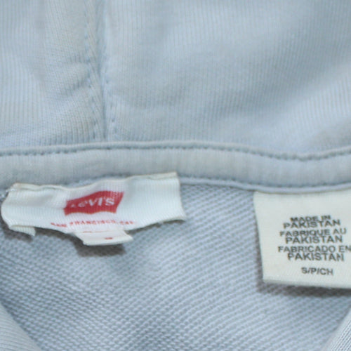 Levi's Women's White Pullover Hoodie Small Hooded Sweatshirt