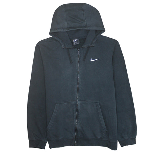 Nike Men's Black XL Full Zip Hoodie Sweatshirt Fleece