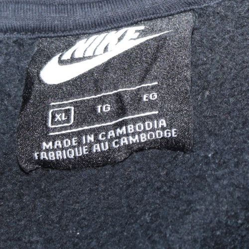 Nike Men's Black XL Full Zip Hoodie Sweatshirt Fleece