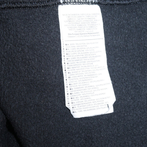 Nike Men's Black XL Full Zip Hoodie Sweatshirt Fleece