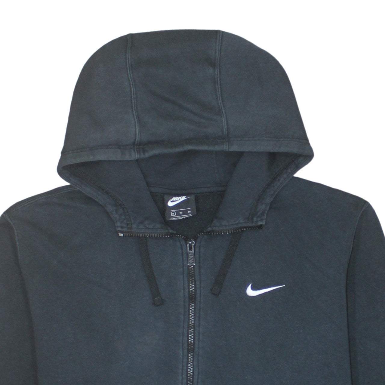 Nike Men's Black XL Full Zip Hoodie Sweatshirt Fleece