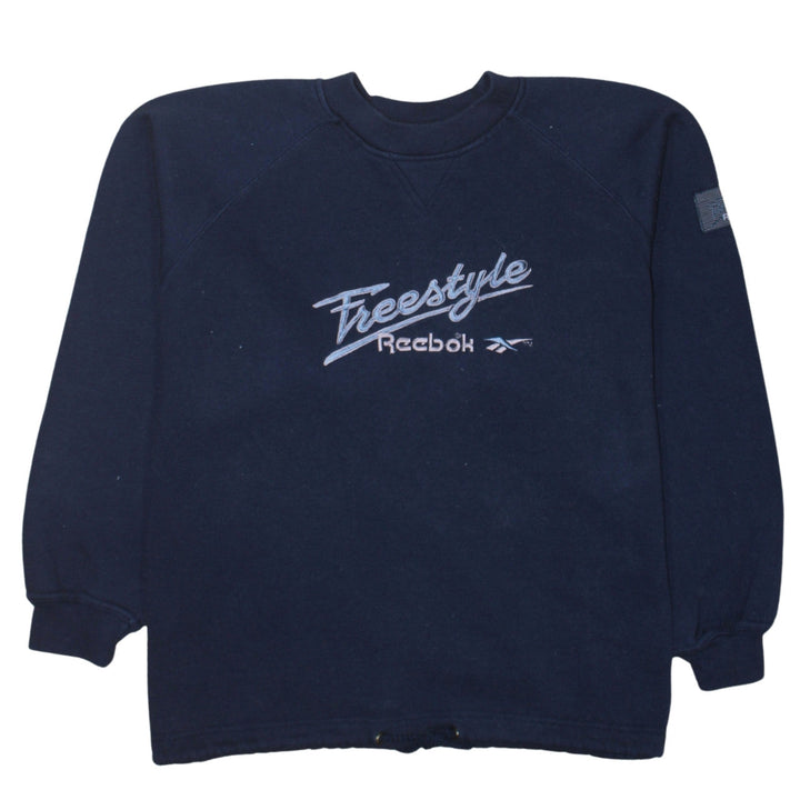 Reebok Women Navy Blue Freestyle Pullover Sweatshirt Size M