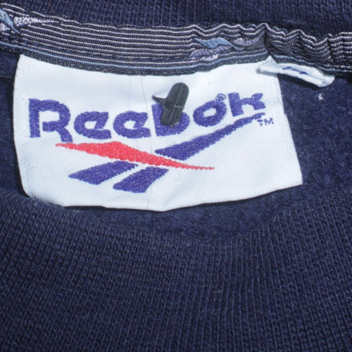Reebok Women Navy Blue Freestyle Pullover Sweatshirt Size M